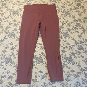Lululemon Wunder Train High-Rise Crop Legging 23” Size 10 Velvet Dust